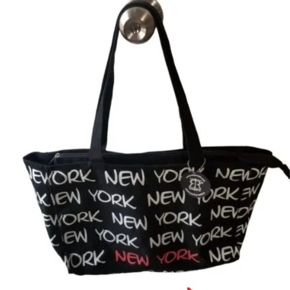 Robin Ruth New York Black and White Hobo Shoulder Bag